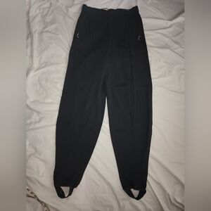 Vintage Edelweiss Black High-Waisted Trousers No size tag.